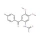 N-[4,5-Dimethoxy-2-(4-methyl-benzoyl)-phenyl]-acetamide - chemical structure image