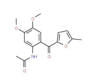 N-[4,5-Dimethoxy-2-(5-methyl-furan-2-carbonyl)-phenyl]-acetamide - chemical structure image