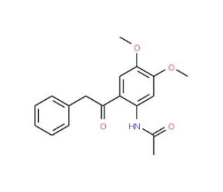 N-(4,5-Dimethoxy-2-phenylacetyl-phenyl)-acetamide - chemical structure image