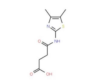 N-(4,5-Dimethylthiazol-2-yl)succinamic acid - chemical structure image