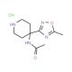 N-[4-(5-methyl-1,2,4-oxadiazol-3-yl)piperidin-4-yl]acetamide hydrochloride - chemical structure image