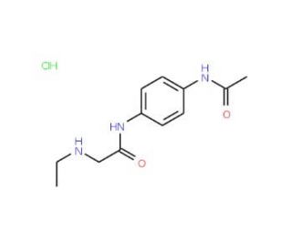 N-[4-(acetylamino)phenyl]-2-(ethylamino)acetamide hydrochloride - chemical structure image