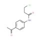 N-(4-acetylphenyl)-3-chloropropanamide (CAS 51256-02-1) - chemical structure image