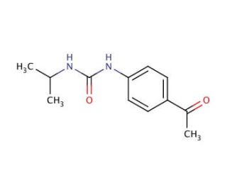 N-(4-acetylphenyl)-N&prime;-isopropylurea - chemical structure image