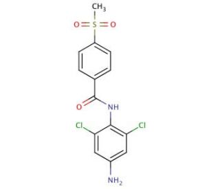 N-(4-amino-2,6-dichlorophenyl)-4-(methylsulfonyl)benzamide - chemical structure image