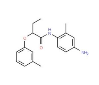 N-(4-Amino-2-methylphenyl)-2-(3-methylphenoxy)-butanamide - chemical structure image