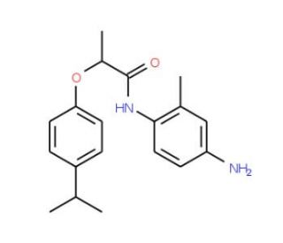 N-(4-Amino-2-methylphenyl)-2-(4-isopropylphenoxy)-propanamide - chemical structure image
