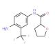N-[4-amino-3-(trifluoromethyl)phenyl]oxolane-2-carboxamide - chemical structure image