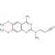 N-(4-Amino-6,7-dimethoxyquinazol-2-yl)-N-methyl-2-cyanoethylamine (CAS 76362-28-2) - chemical structure image