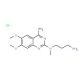 N-(4-Amino-6,7-dimethoxyquinazol-2-yl)-N-methyl-propylenediamine HCl (CAS 81403-69-2) - chemical structure image
