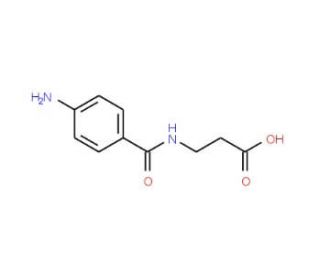 N-(4-Aminobenzoyl)-&beta;-alanine (CAS 7377-08-4) - chemical structure image