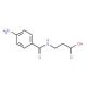 N-(4-Aminobenzoyl)-β-alanine (CAS 7377-08-4) - chemical structure image