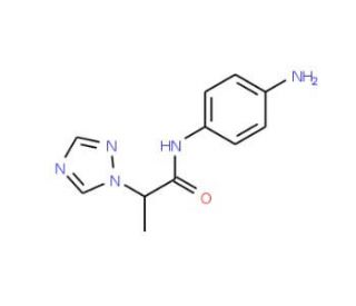 N-(4-aminophenyl)-2-(1H-1,2,4-triazol-1-yl)propanamide - chemical structure image