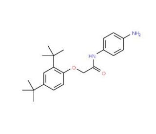 N-(4-Aminophenyl)-2-[2,4-di(tert-butyl)phenoxy]-acetamide - chemical structure image