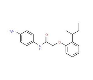 N-(4-Aminophenyl)-2-[2-(sec-butyl)phenoxy]-acetamide - chemical structure image
