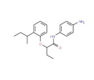 N-(4-Aminophenyl)-2-[2-(sec-butyl)phenoxy]-butanamide - chemical structure image