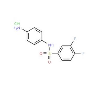 N-(4-aminophenyl)-3,4-difluorobenzenesulfonamide hydrochloride - chemical structure image