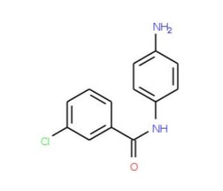N-(4-Aminophenyl)-3-chlorobenzamide (CAS 123098-38-4) - chemical structure image