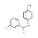 N-(4-Aminophenyl)-3-chlorobenzamide (CAS 123098-38-4) - chemical structure image