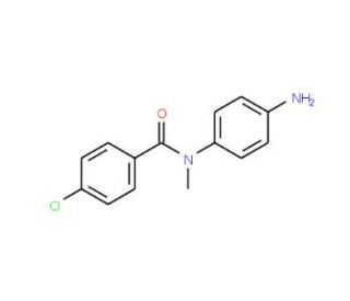 N-(4-aminophenyl)-4-chloro-N-methylbenzamide (CAS 99642-27-0) - chemical structure image