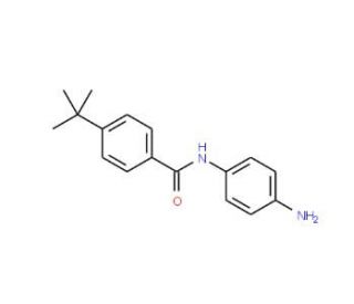 N-(4-Aminophenyl)-4-(tert-butyl)benzamide (CAS 129488-55-7) - chemical structure image