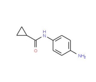 N-(4-Aminophenyl)cyclopropanecarboxamide (CAS 74617-73-5) - chemical structure image