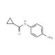N-(4-Aminophenyl)cyclopropanecarboxamide (CAS 74617-73-5) - chemical structure image