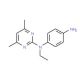 N-(4-Aminophenyl)-N-ethyl-4,6-dimethyl-2-pyrimidinamine (CAS 387358-43-2) - chemical structure image