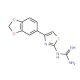 N-(4-Benzo[1,3]dioxol-5-yl-thiazol-2-yl)-guanidine - chemical structure image