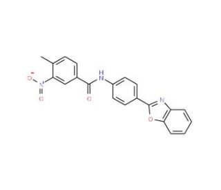 N-(4-Benzooxazol-2-yl-phenyl)-4-methyl-3-nitro-benzamide - chemical structure image