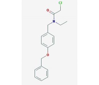 N-[4-(benzyloxy)benzyl]-2-chloro-N-ethylacetamide - chemical structure image