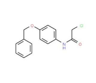 N-(4-Benzyloxy-phenyl)-2-chloro-acetamide (CAS 19514-92-2) - chemical structure image
