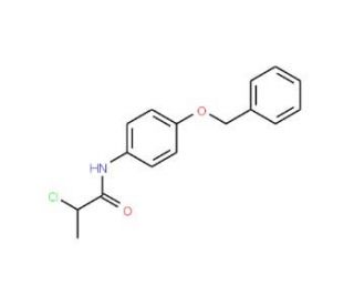 N-[4-(benzyloxy)phenyl]-2-chloropropanamide - chemical structure image