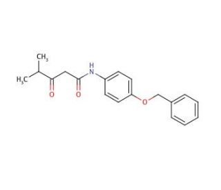 N-4-Benzyloxyphenyl Isobutyrylacetamide (CAS 265989-30-8) - chemical structure image