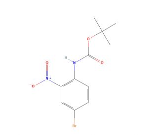 N-(4-Bromo-2-nitrophenyl)carbamic Acid tert-Butyl Ester (CAS 327046-79-7) - chemical structure image