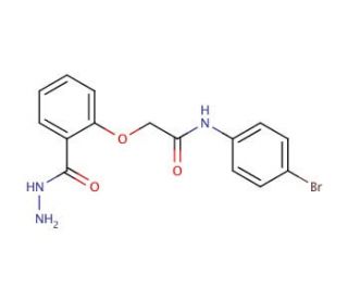 N-(4-Bromo-phenyl)-2-(2-hydrazinocarbonyl-phenoxy)-acetamide - chemical structure image