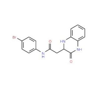 N-(4-Bromo-phenyl)-2-(3-oxo-1,2,3,4-tetrahydro-quinoxalin-2-yl)-acetamide - chemical structure image