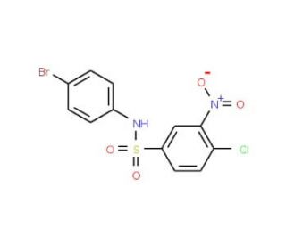 N-(4-Bromo-phenyl)-4-chloro-3-nitro-benzenesulfonamide - chemical structure image