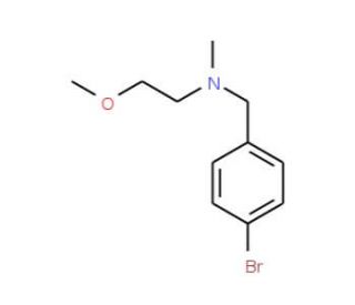 N-(4-Bromobenzyl)-N-(2-methoxyethyl)-N-methylamine - chemical structure image