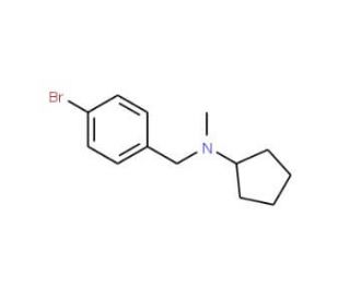N-(4-Bromobenzyl)-N-cyclopentyl-N-methylamine - chemical structure image