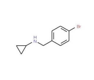 N-(4-bromobenzyl)-N-cyclopropylamine (CAS 70894-73-4) - chemical structure image