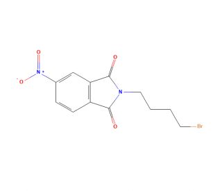 N-(4-Bromobut-1-yl)-4-nitrophthalimide (CAS 125207-39-8) - chemical structure image