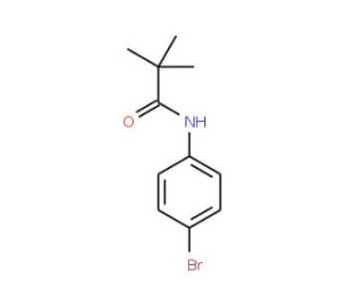 N-(4-Bromophenyl)-2,2-dimethylpropanamide (CAS 24109-06-6) - chemical structure image