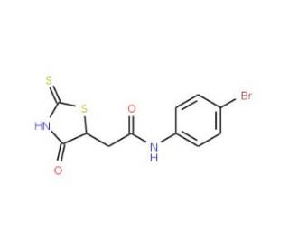 N-(4-Bromophenyl)-2-(2-mercapto-4-oxo-4,5-dihydro-1,3-thiazol-5-yl)acetamide - chemical structure image