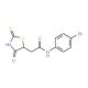 N-(4-Bromophenyl)-2-(2-mercapto-4-oxo-4,5-dihydro-1,3-thiazol-5-yl)acetamide - chemical structure image