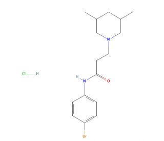 N-(4-Bromophenyl)-3,5-dimethyl-1-piperidinepropanamide Hydrochloride (CAS 1177600-74-6) - chemical structure image