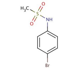 N-(4-Bromophenyl)methanesulfonamide (CAS 4284-50-8) - chemical structure image