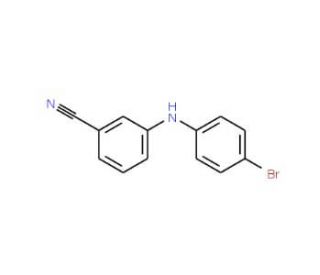 N-(4-Bromophenyl-N-(3-cyanophenyl)amine (CAS 458550-45-3) - chemical structure image