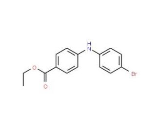 N-(4-Bromophenyl-N-(4-carbethoxyphenyl)amine (CAS 458550-44-2) - chemical structure image