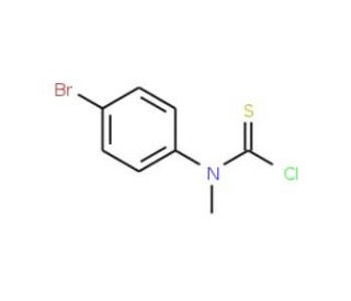 N-(4-Bromophenyl)-N-methylthiocarbamoyl chloride (CAS 10219-03-1) - chemical structure image